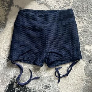 Navy Blue Shorts W/ Tie Up Strings